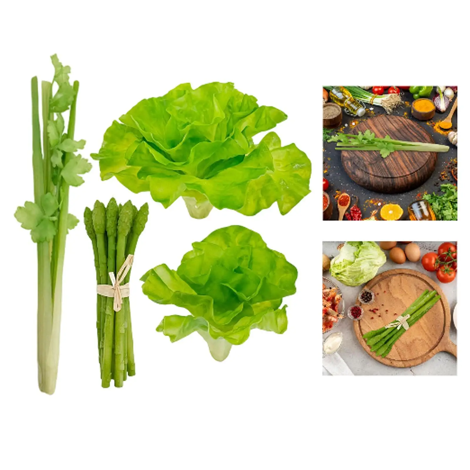 High Quality Fake Vegetable Model Photo Prop Plastic Realistic Fruit and Vegetables for Dining Room Background