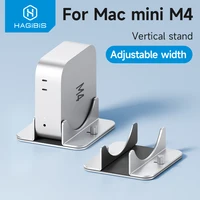 Soporte Vertical Hagibis para Mac Mini M4/M4 Pro, soporte de escritorio para ordenador portátil de aleación de aluminio, soporte ajustable antideslizante para nuevo Mac mini