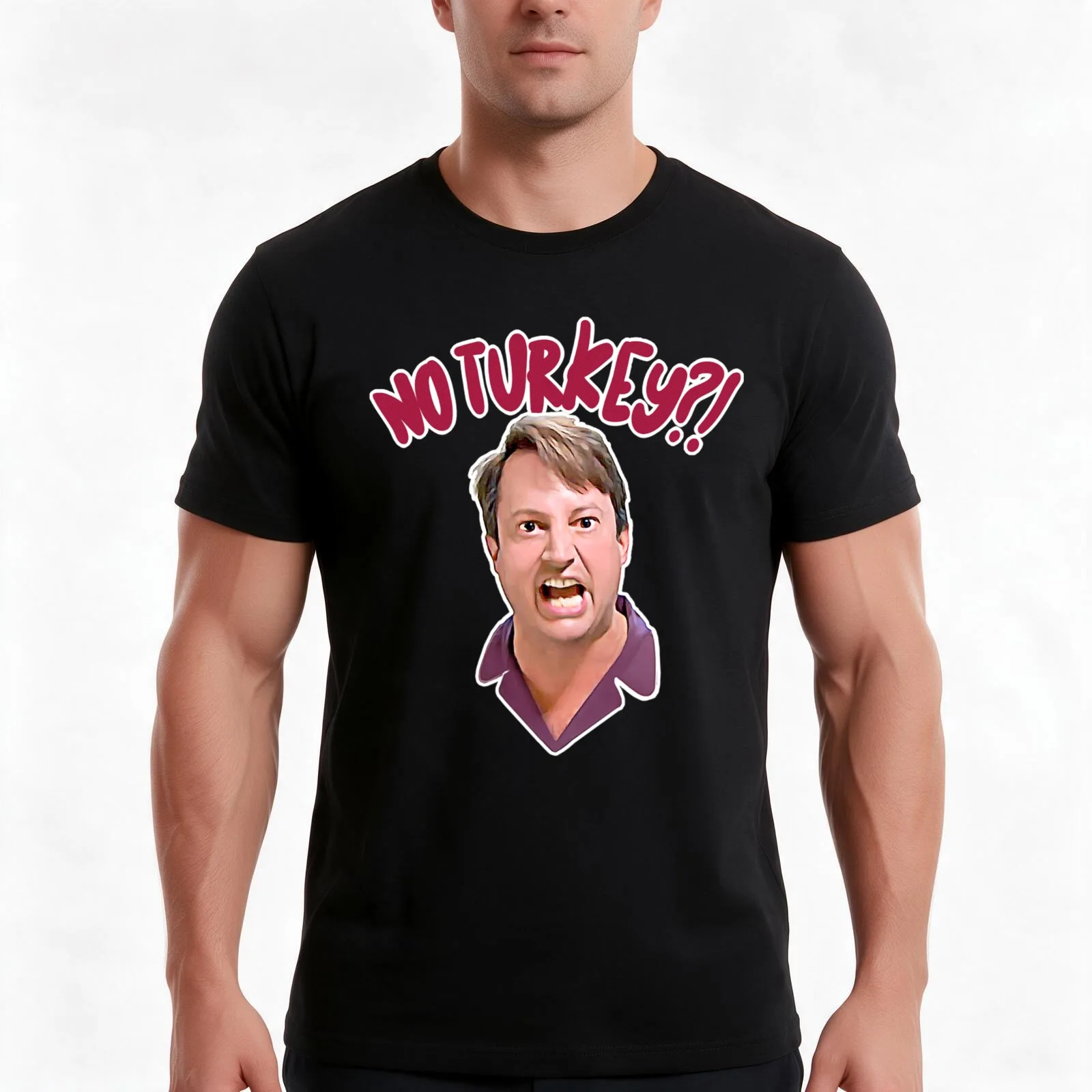 No Turkey Mark Corrigan Peep Show Meltdown Classic T-Shirt Summer Casual Cotton Tee Oversized Streetwear Tops 100% Cotton