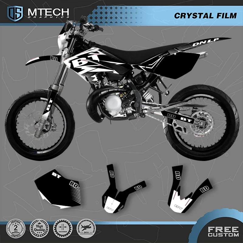 

DSMTECH Graphics Decals Stickers Kits For BETA RR 50 2006 2007 2008 2009 2010 Motorcycle Backgrounds Number Custom 002