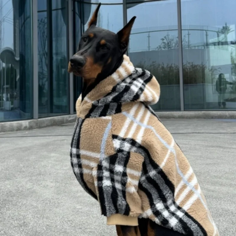 Dubin Clothes Keep Warm Large Dog Clothes Lamb Fur Winter Thickened Clothes Large Dog Clothes