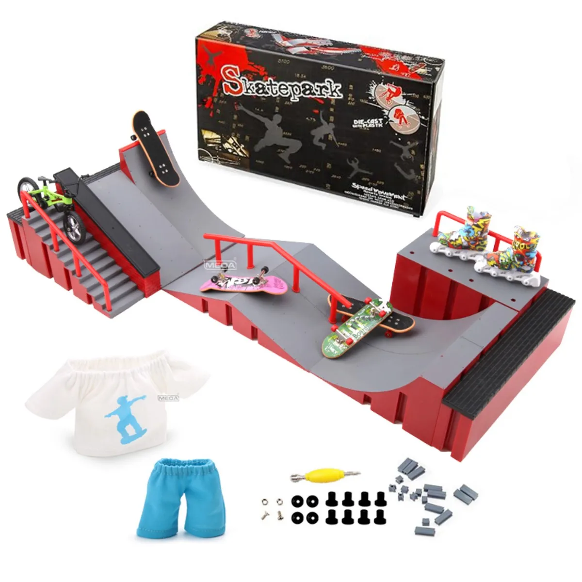 8in1-fingerpark-ramp-set-mini-finger-skate-park-kit-with-fsb-bike-roller-skates-clothes-diy-assembly-finger-obstacle-tracks-toy