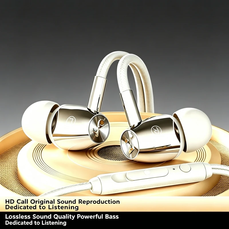 

Проводные наушники-вкладыши с HD-микрофоном, интеллектуальным шумоподавлением, универсальные для телефона, ноутбука, игр