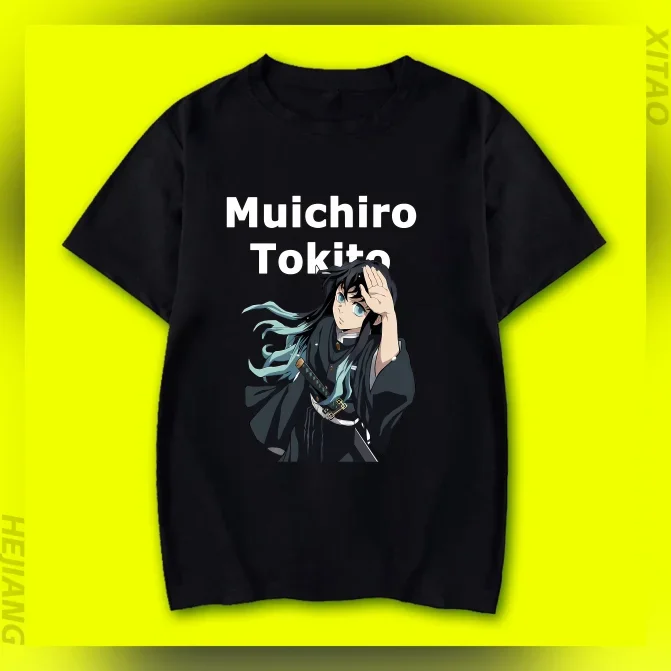 90s Shirt For Men Novetly Anime Demon Slayer Tokito Muichiro T-Shirt For Adult Comic Manga Fashion Harajuku Y2k Cool T Shirts