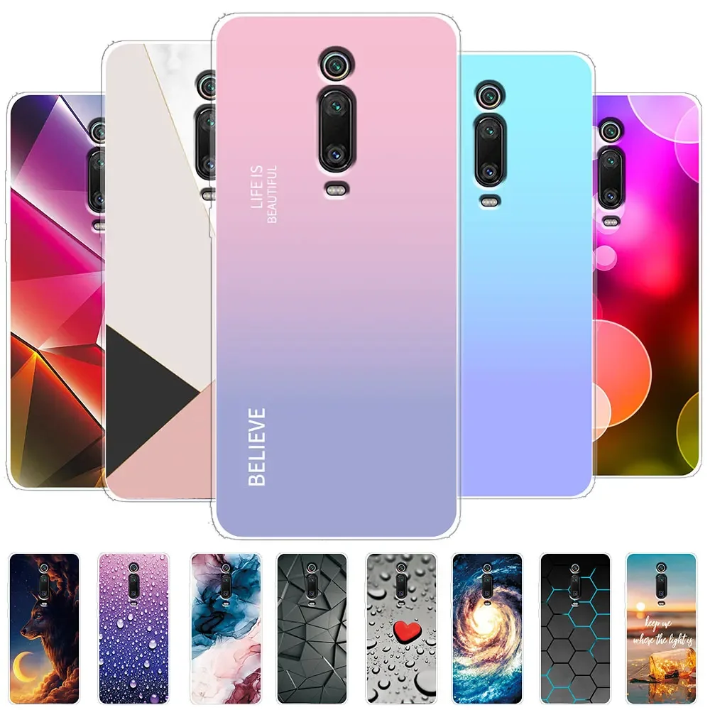 For Xiaomi Mi 9T Pro Case Transparent Cover For Xiomi Mi9T Mi 9T 9 T T9 Pro Marble Soft Clear Silicone Phone Case Redmi K20 Pro