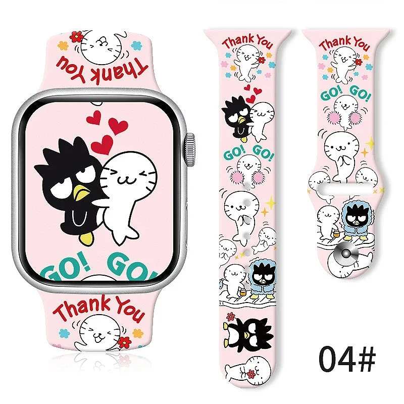 Sanrios-Bracelet imprimé dessin animé, bracelet Anime, rick Cool PenEcolSeries, adapté pour Apple Watch Ultra, S8, série complète