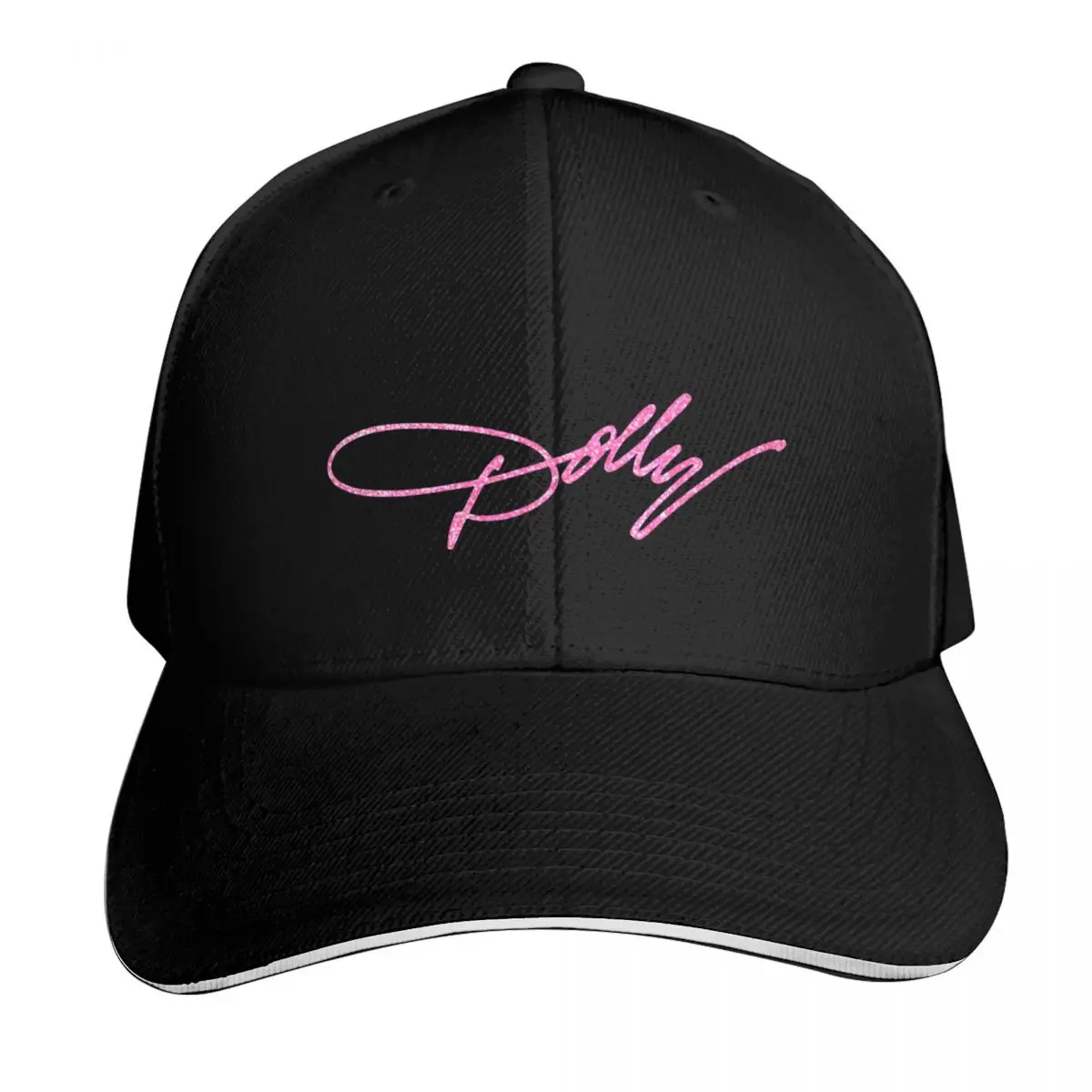 Dolly Parton Pink Sparkle Baseball Cap Curved Brim Classic Fit Low Profile Unstructured Unisex for Men Women