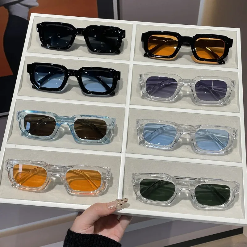 New Hot Selling Square Small Frame Retro Fashion Sunglasses For Both Casual Sun Protection Glasses UV400 Men Women