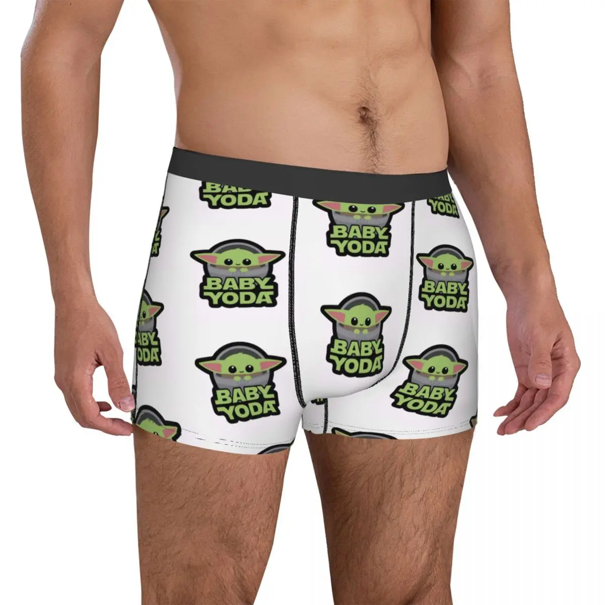 Baby Yoda Collection Underwear Pattern Trunk High Quality Male Panties Breathable Boxer Brief Gift Idea