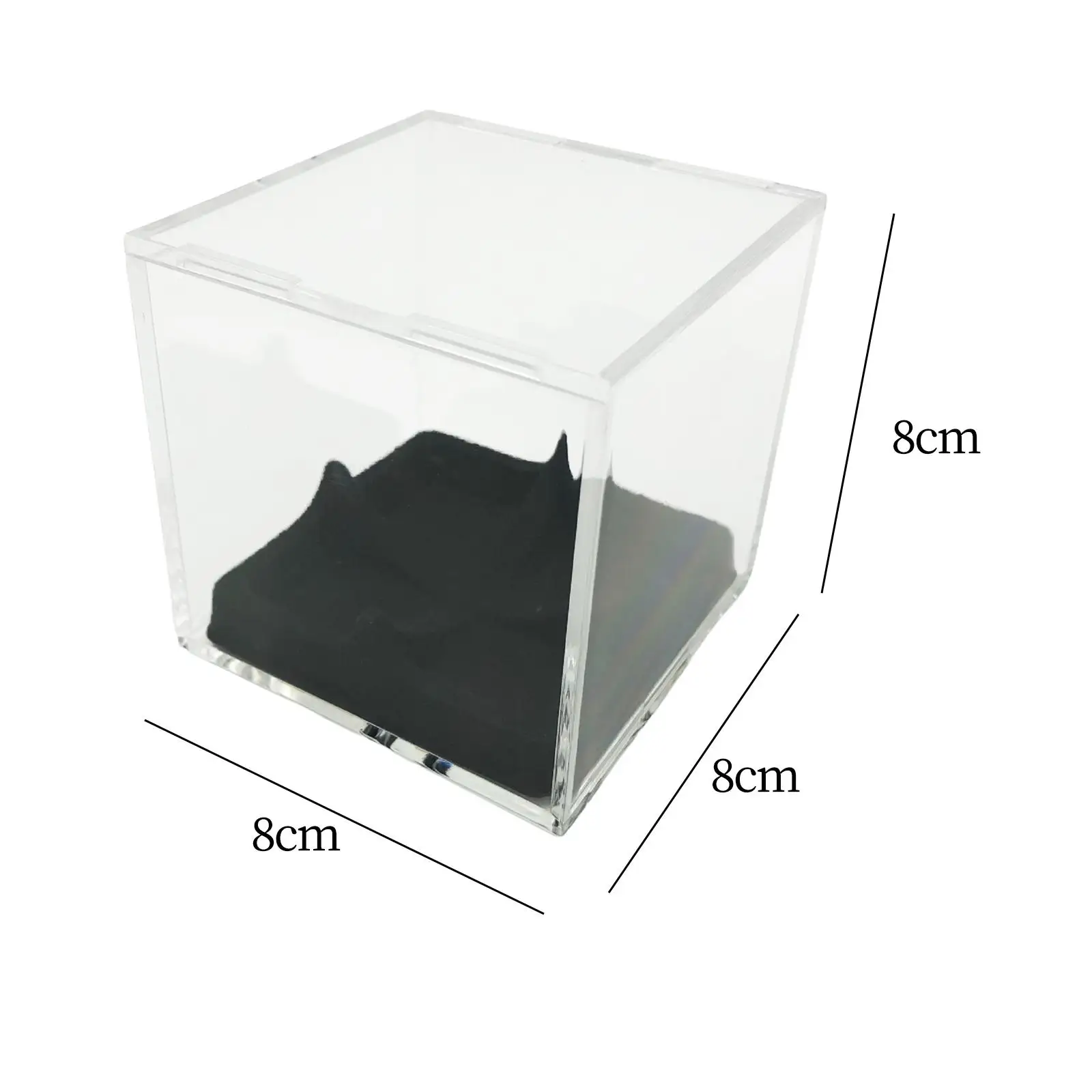 

Acrylic Box for Display Protector Visual Hobby Cube Memorabilia Showcase for Trophie Hotel Handmade Craft Baseball Living Room