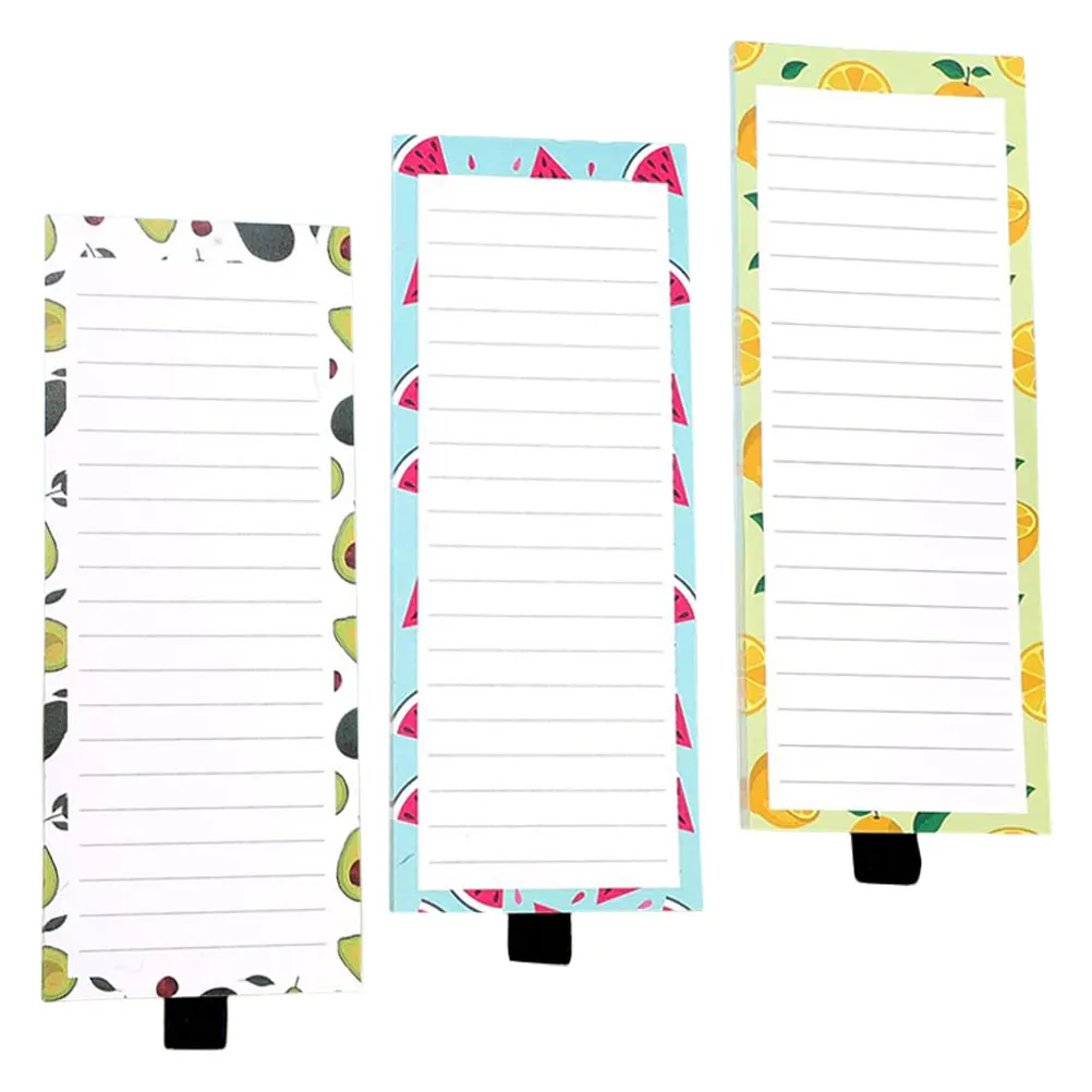 

Notepad 3 Books Shopping List Grocery Magnetic Note Pads For The Refrigerator Pads Refrigerator Notebook Note Magnetic To Do