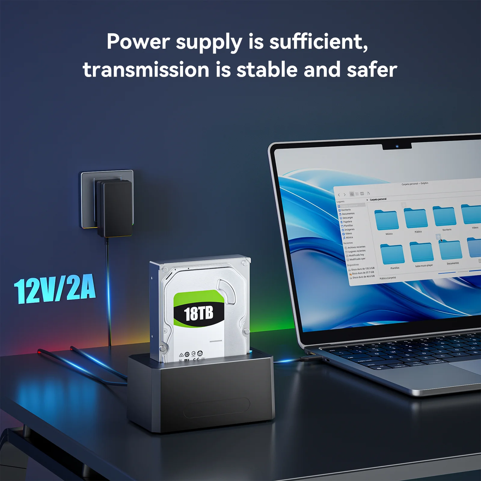 Acasis SAS SATA ハードドライブエンクロージャ 2.5/3.5インチ HDDケース 外付けハードドライブケース 5Gbps SATA - USB 3.0 アダプターケース リーダー