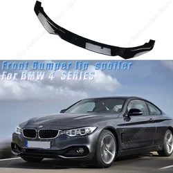 For BMW F32 F33 F36 Car Front Bumper Lip Body Kit Spoiler Splitter Canard Lip Splitter 4 Series 420i 420d 418d 2013-2020 Tuning