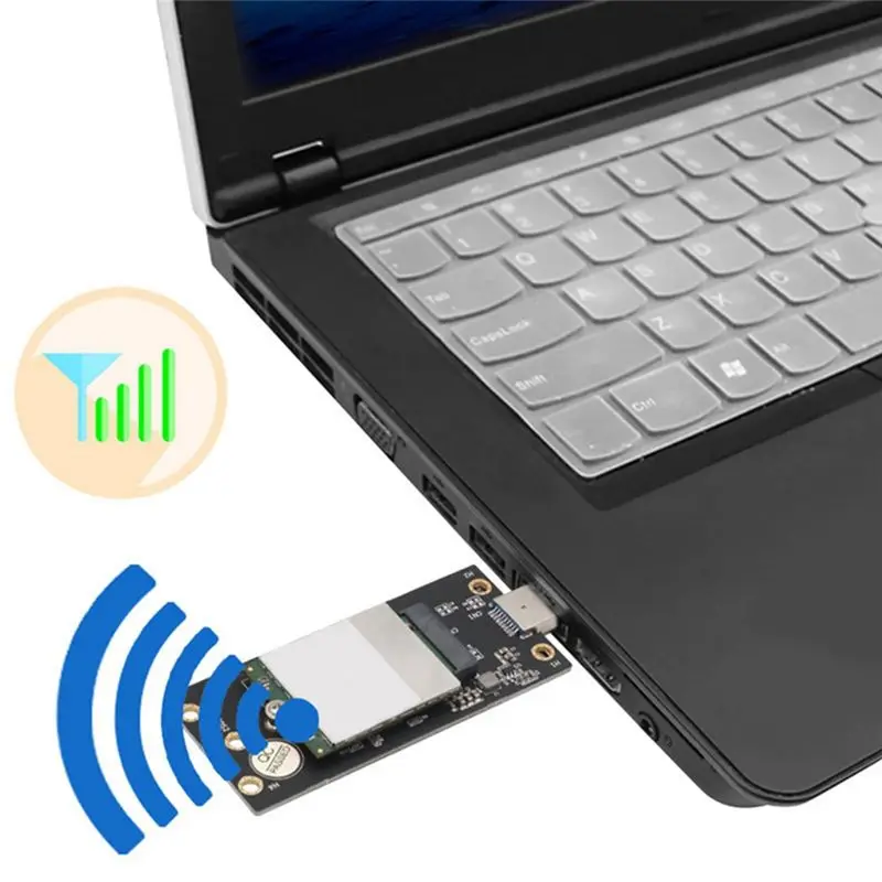 (DT37) NGFF M.2 Key B To USB 3.0 Adapter Expansion Card with Card Slot for WWAN/LTE 3G/4G/5G Module Support 3042/3052 M.2 SSD