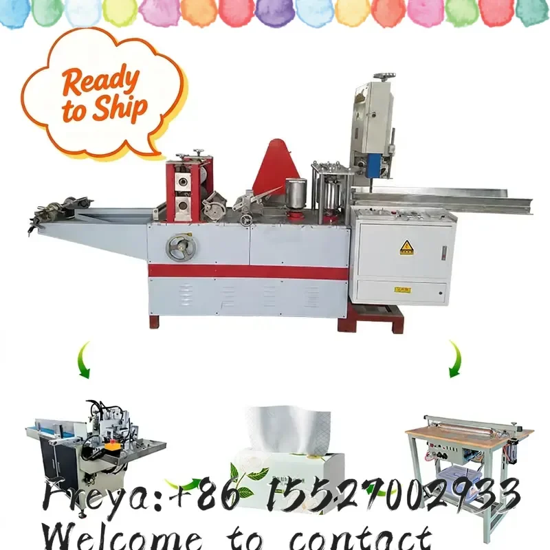 Napkin Tissue Machine Paper Napkin Machine High Speed Folding Color Printing Small Business Restaurant Manufacturing Plant