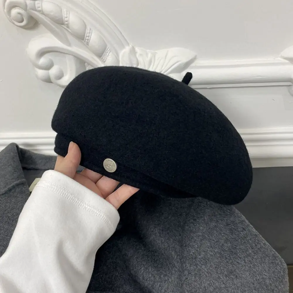 Winter Wool Berets New Artist Warm Wool Felt Hat French Elegant Painter Hat Girls