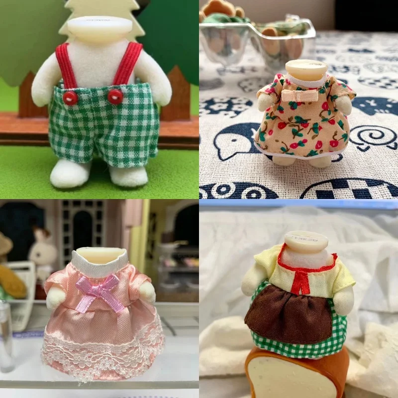 New Arrival Cute Forest Baby Family Doll Toys Changing Decoration Clothes