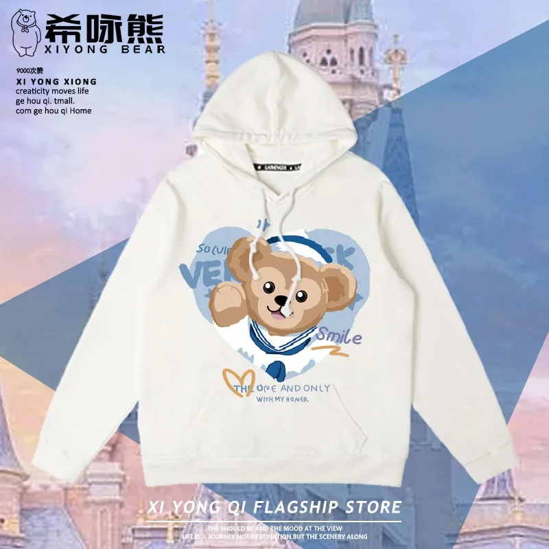 Ling Na Belle Co-named Fall Hoodie Female Disney Star Delu Love Coat Harajuku Style Girl's Clothes