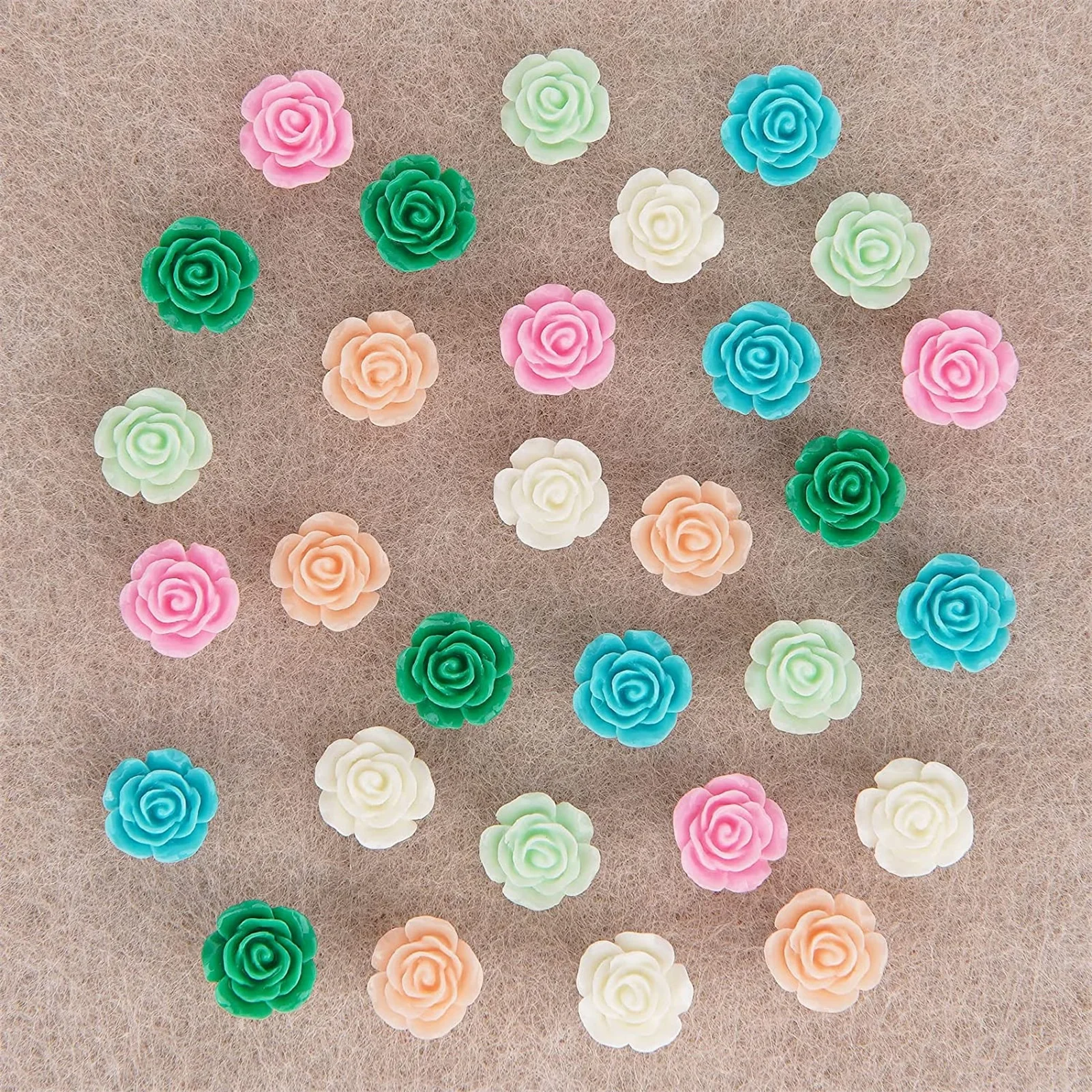 Flower Push Pins 30pcs Cork Board Tacks Bulletin Board Pins 6 Color Thumb Tacks Decorative Flower Pushpins For Wall Hangings Map