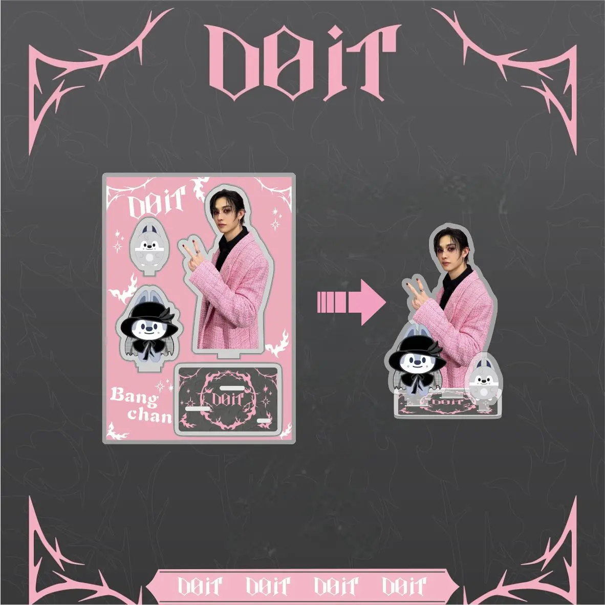 Stray Kids Dolt New Album Acrylic Disassembly Music Double sided Plaque Li Longfu Huang Xuanchen Birthday Toy