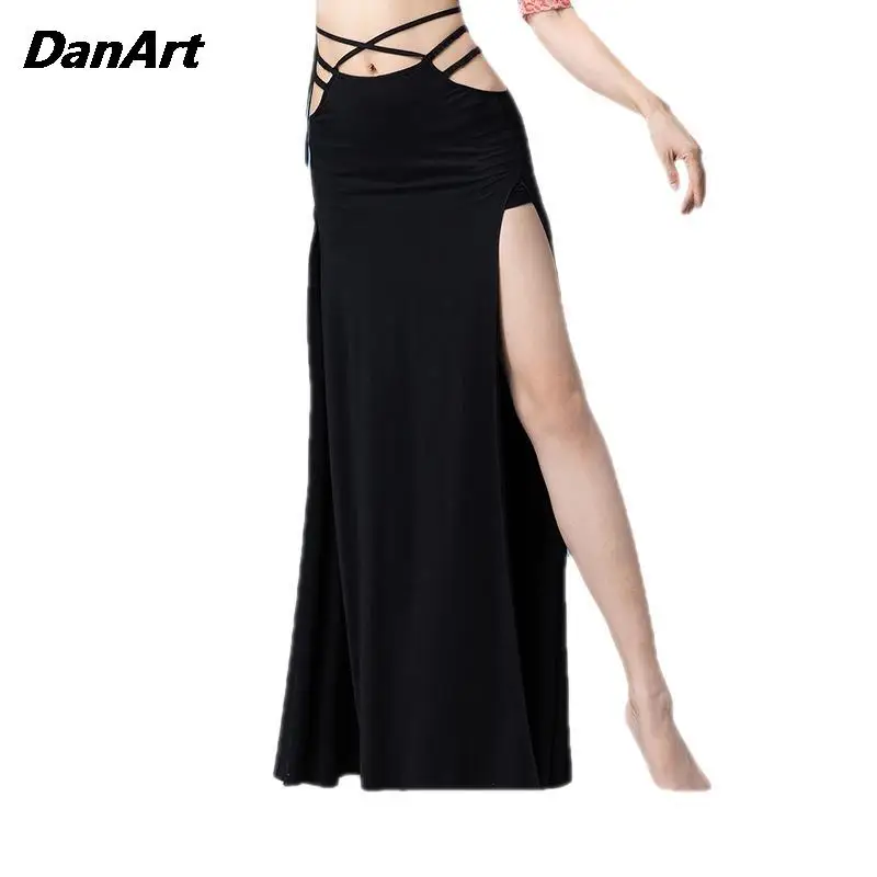 

Women Belly Dance Sexy Split Skirt Professional Practice Training Long Dress Performance Dress Oriental Dance Practice Dress