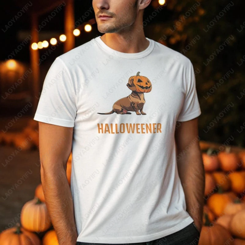 

Хлопковые футболки унисекс с рисунком собаки, топы с героями мультфильмов для отдыха, повседневные мужские и женские юмористические текстовые футболки с рисунком тыквы, забавная праздничная футболка