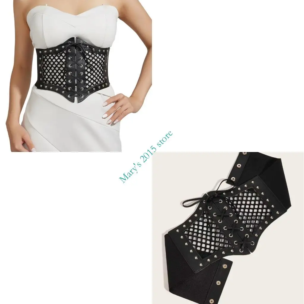 E15F حزام نسائي قابل للتعديل، دعم مرن أسود للأنشطة الخارجية واللياقة البدنية #1