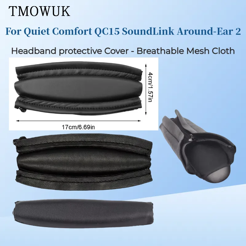 

For Quiet Comfort QC15 SoundLink Around-Ear 2 Top Replacement Leather Sponge Headphone Cover Headband Cushion Pads