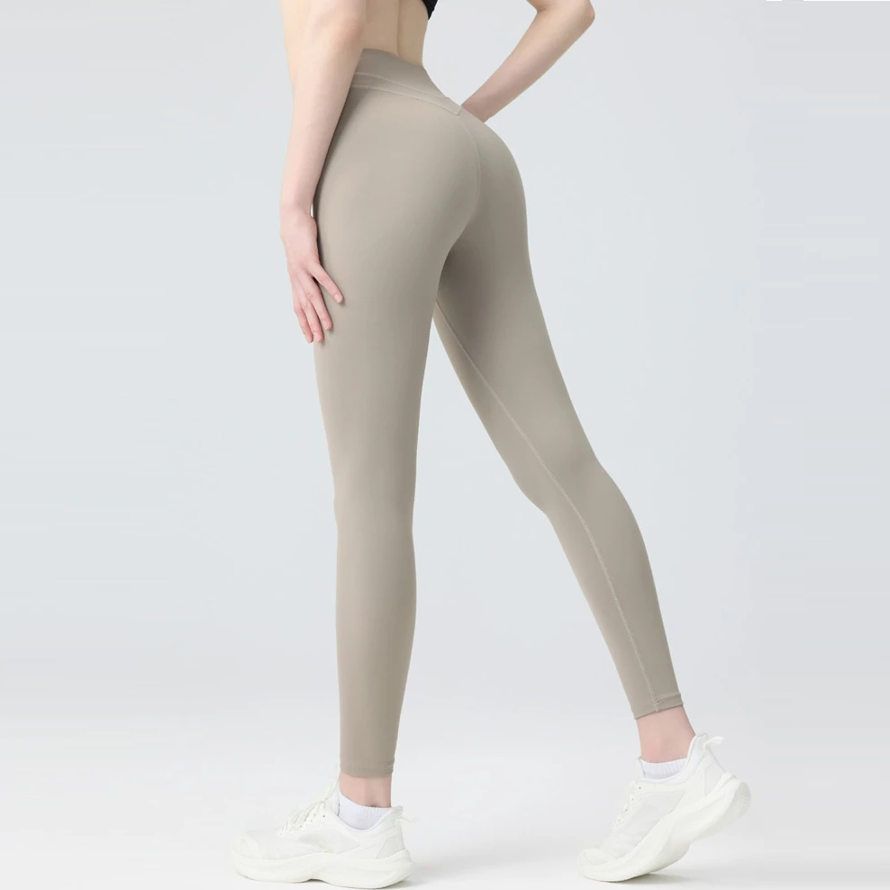 Pantalones de Yoga de Cintura Alta, Leggings Deportivos para Mujer, Leggings Push-Up, Leggins Deportivo Mujer 2026, Legging Femme, Color Caqui Amarillo