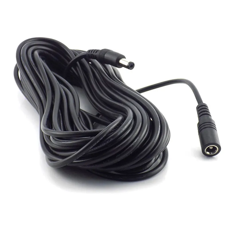 5.5 x 2.1mm DC Power connector Jack Adapter lead cord 12v cable DC female Male extension external Plug 10m 0.5m 1.5M 2m 3m 5m
