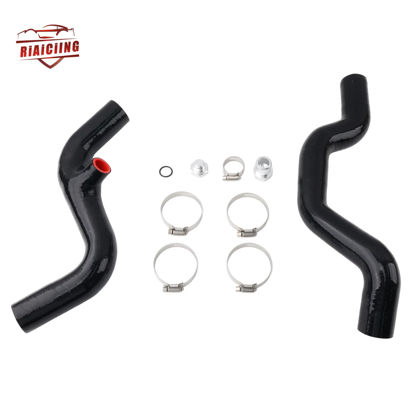 Driver Side Radiator Coolant Hose Kit With Fan Hose K-Swap Conversion For Honda EG EK DC2 CRX Si