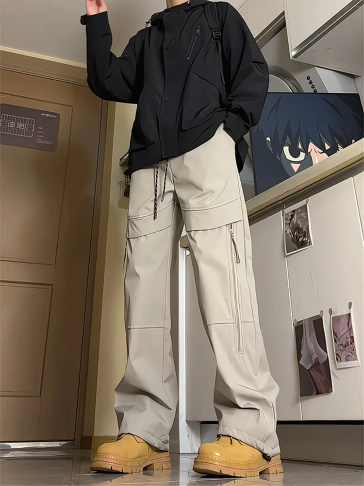 

Khaki Tee-Proof Men's Winter Thiened Fce Workwear Pants Windproof Waterproof Outdoor Climbing Trousers Faionable Wor...