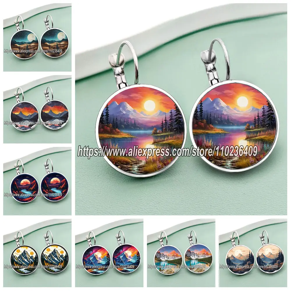 Серьги-гвоздики-с-горами-и-реками-серьги-с-природными-пейзажами-для-женщин-озер-лес-украшения-для-ушей
