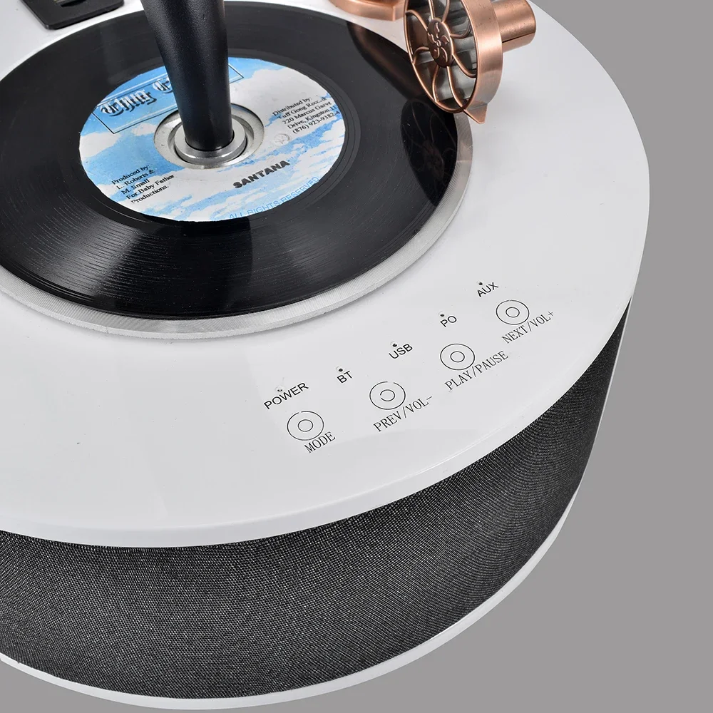 Vintage Phonograph Living Room European Nostalgia Ornaments American Vinyl Record Player Old Jukebox Creative bluetooth Stereo view 6