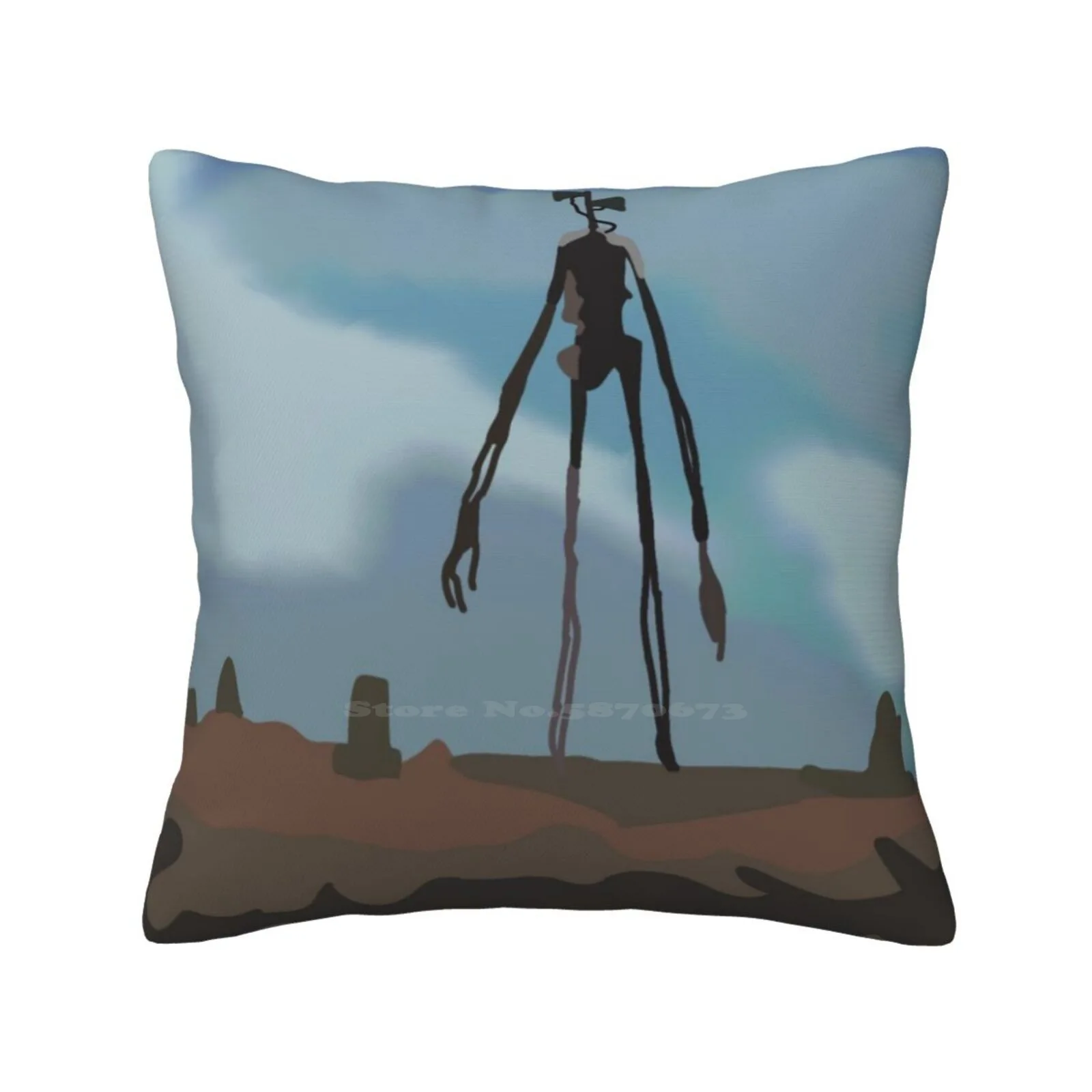 Siren Head Bedroom Office Hug Pillowcase Sirenhead Trevorhanderson Jacksepticeye Creepypasta Scp 6789