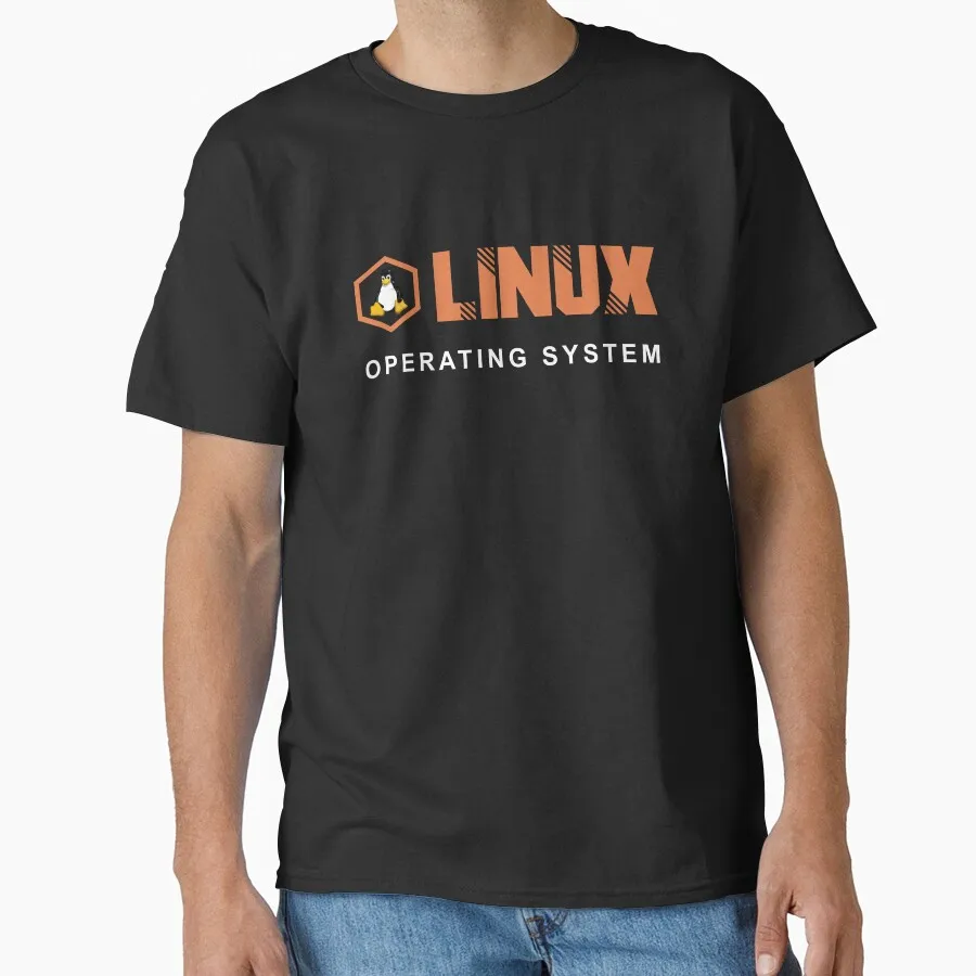 Linux Operating System Graphic T‑Shirt Casual Short Sleeve Tees Geek IT Developer Fan Gift Streetwear S-6XL