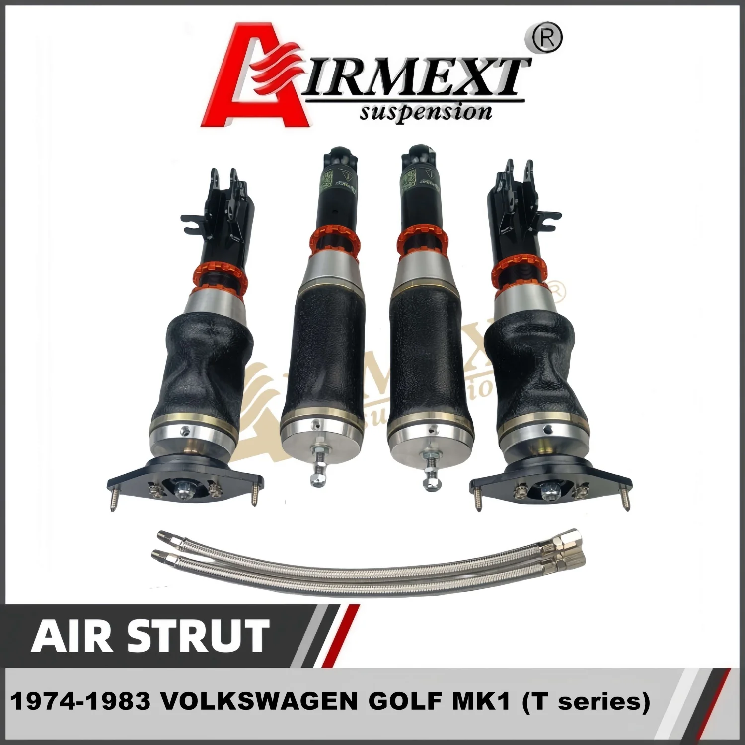 For VW GOLF MK1(1975-1984)/Airmext air strut pack/ airsuspension /Airstrut/Auto parts/chasis adjust/air spring/pneumatic