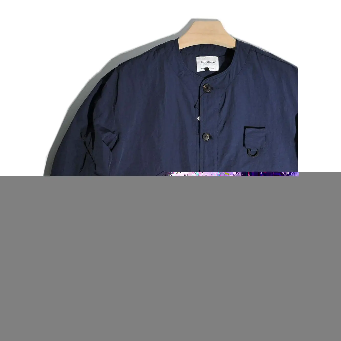 

Loose Fit Outdoor Fiing Themed Unlined Workwear Jaet with kets Youth Faion Polyester Casual Long Sve Zipper Closure