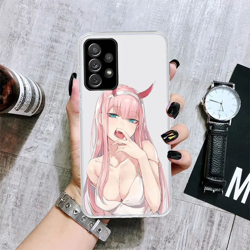 Zero Two Darling In The Franxx 02 Soft Phone Case for Samsung Galaxy A51 A50S A41 A31 A21S A11 A71 A70 A40 A30S A20E A10 A6 A7 A