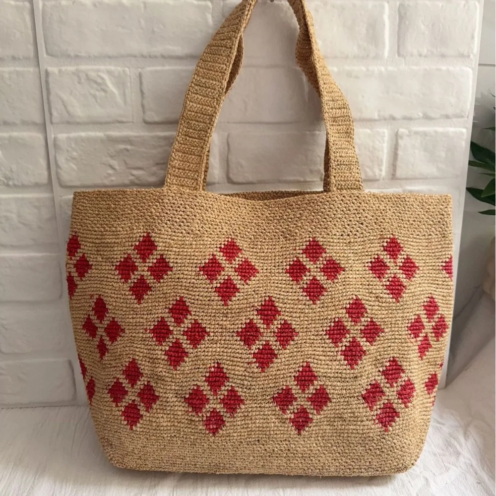 High Quality Shoulder Bag Straw Woven Tote Texture Unique Fashion Niche Elegant Design Simple Casual Daily Niche Hand Woven