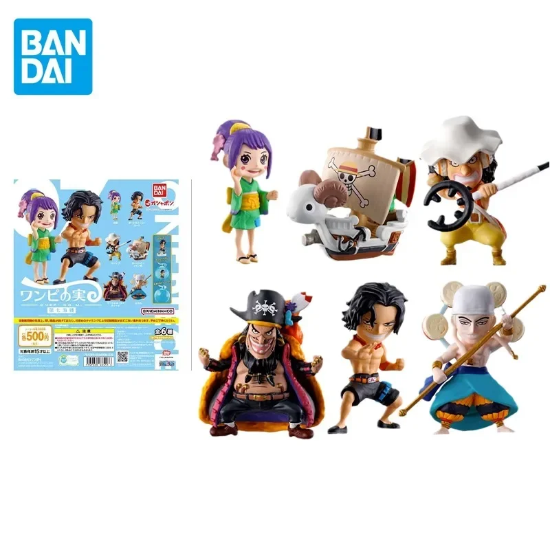 Bandai Original One Piece Anime Gashapon Devil Nut The Seventh Naval Battle Marshall·D·Teach Action Figure Toys for Kids Gift