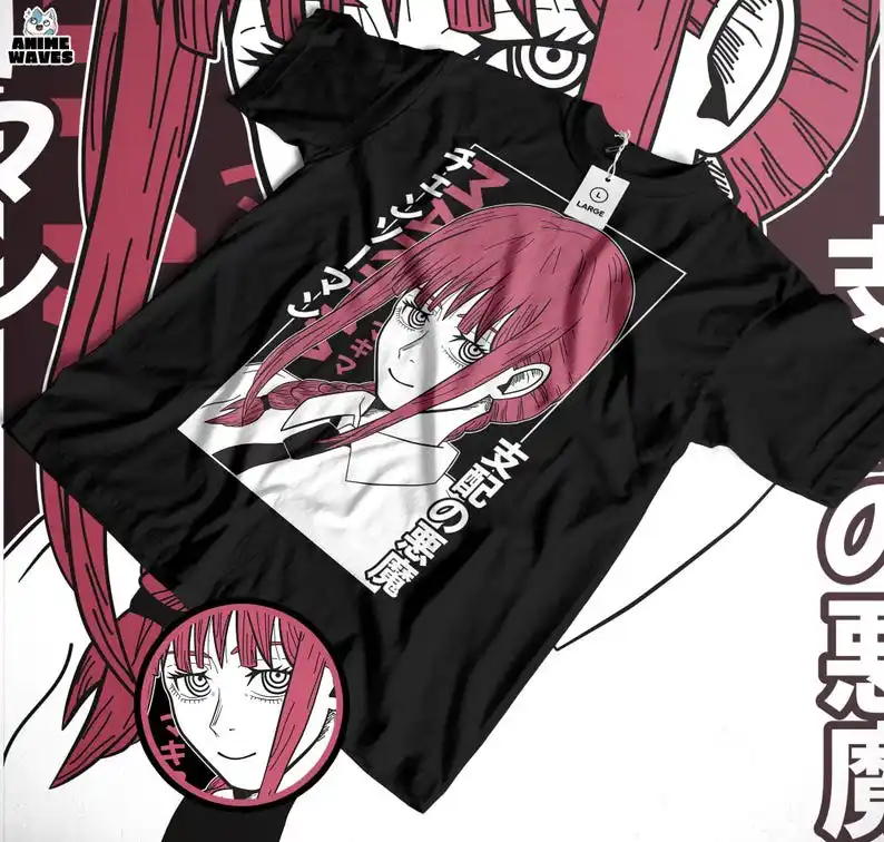 Camiseta unisex de líder sobrenatural, camiseta de cazador de demonios de Manga de Anime, arte de fantasía oscuro japonés, moda de calle Otaku, Retro Ma