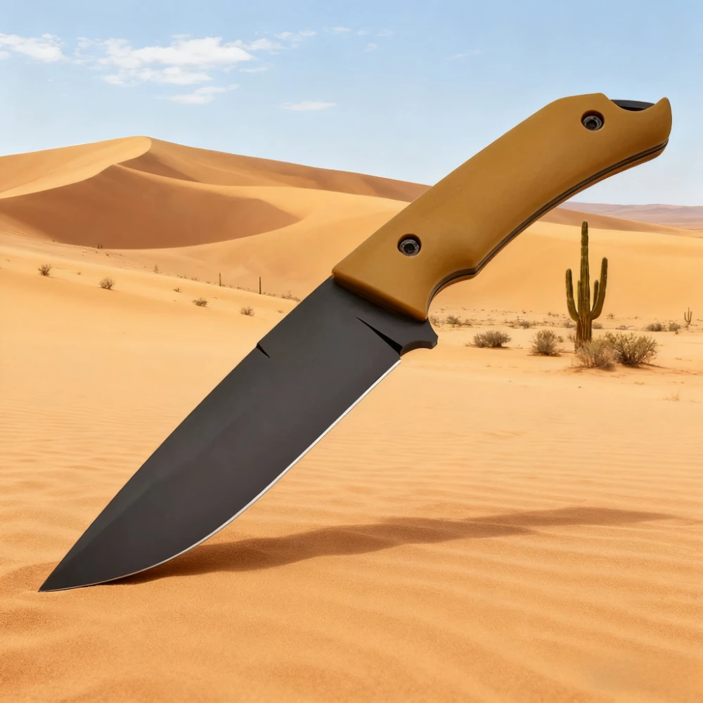 

New 7503 Integrated Outdoor Straight-bladed High-hardness Portable Tactical Knife for Outdoor Camping and Self-defense