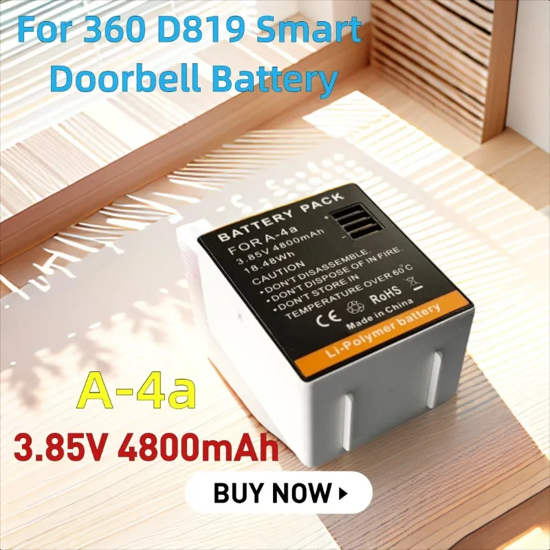 

3.85V 4800mAh A-4a for 360 D819 Smart Doorbell Battery