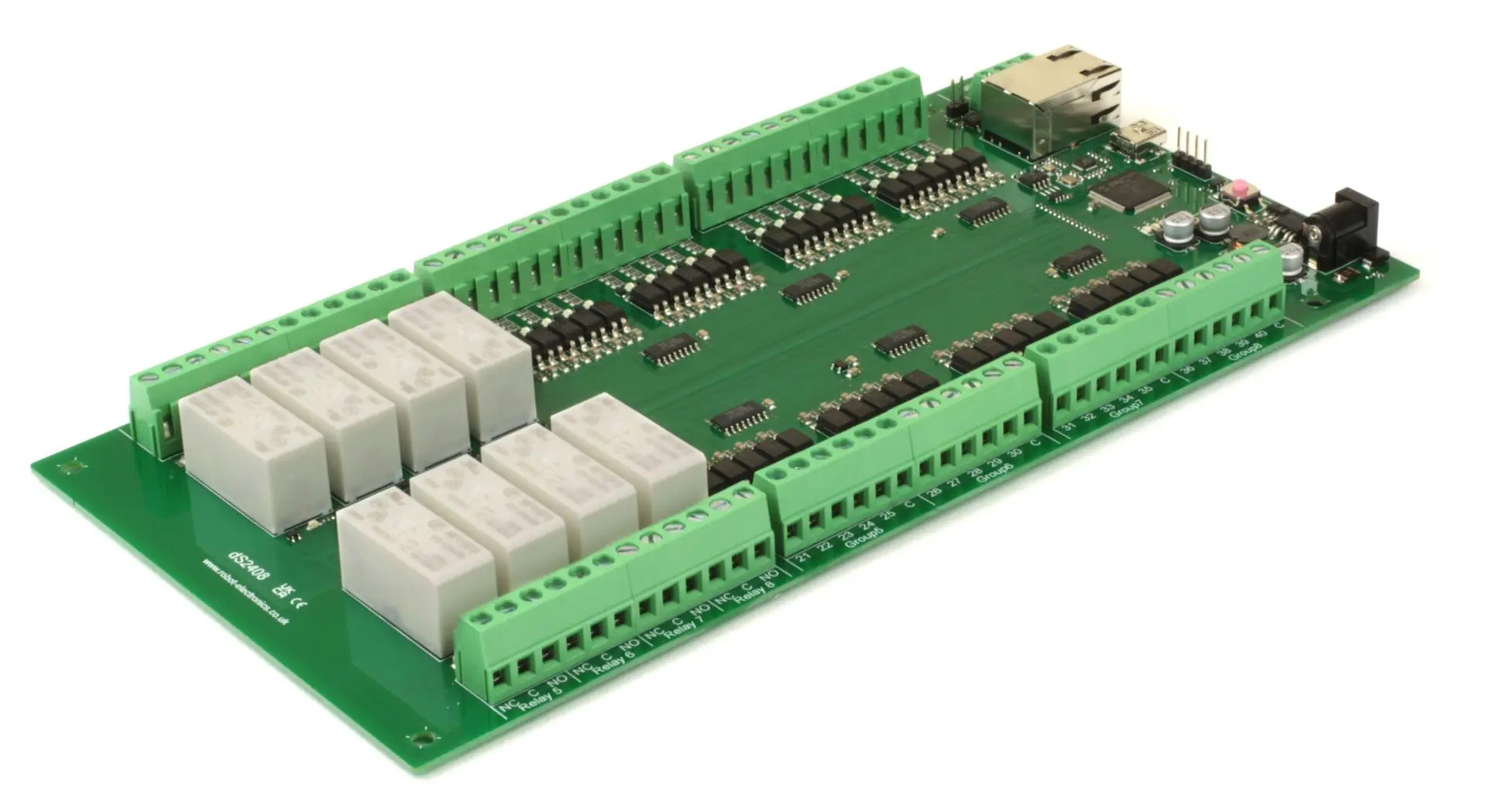20262026 DS2408 - 8 Relays and 40 Opto Inputs Expansion Module Relay Module Development Board