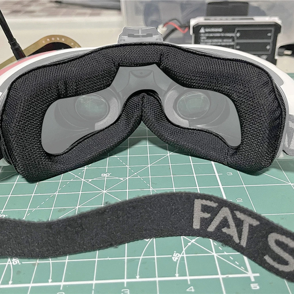 For Fatshark HDO2 HDO+ ATT V6 FPV Goggle Replacement Faceplate Panel Magic Sponge Pad Eye Mask with Dustproof Protective Cover
