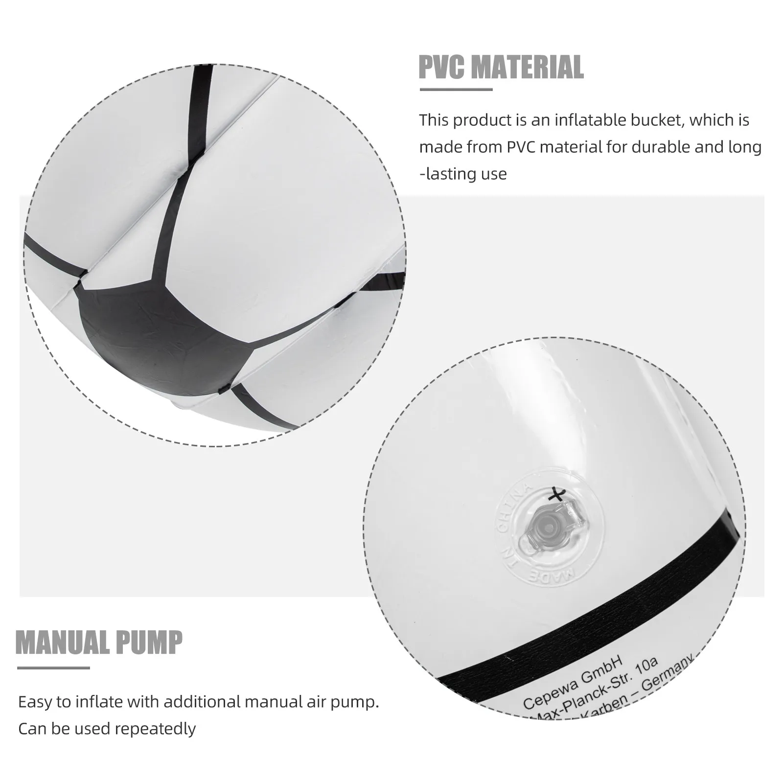 Inflatable Ice Bucket for Parties – Portable Drink Cooler Container, PVC Beverage Holder