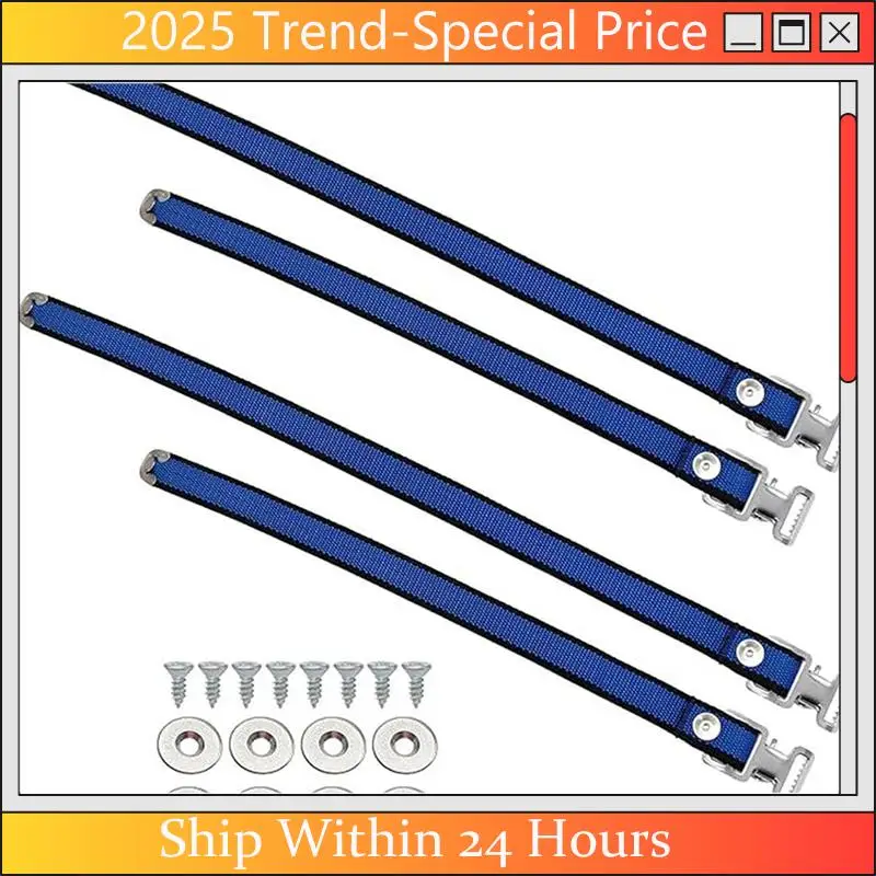 

A61Z Deals Professional Drywalls Stilts Replacement Straps Set With Hardware Nylon Adjustable Bands Belt Painter Walking