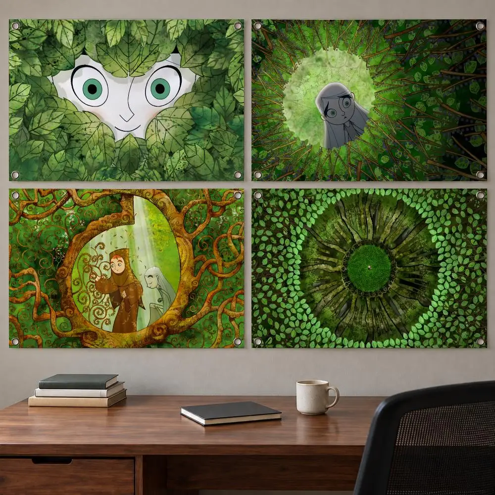 Aesthetic Movie The Secret of Kells Flags Indoor Outdoor Wall Banner Party Decor Large Hanging Wall Backdrop