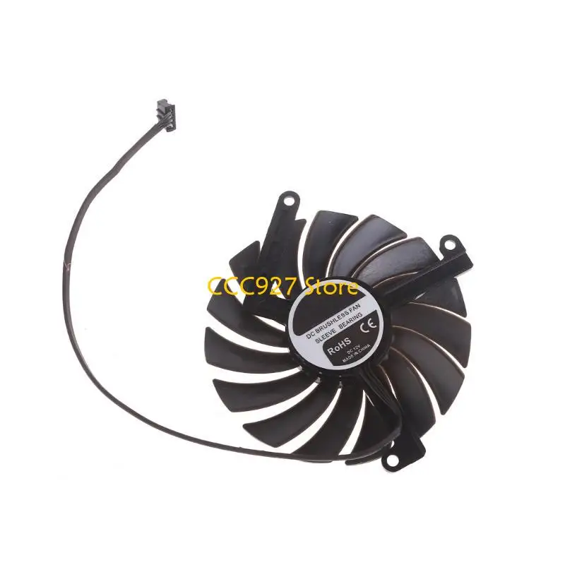B03F Cooling Fan Graphics Card Cooler for INNO3D GeForce RTX3070 LHR 8GB TWINX2 Black